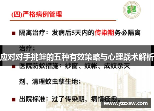 应对对手挑衅的五种有效策略与心理战术解析